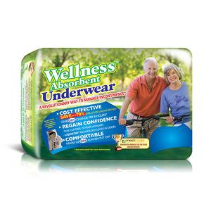 Wellness Absorbent Underwear Large 30" - 40"