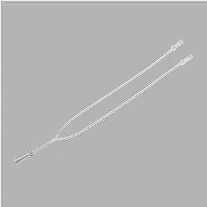 Y-Type Connecting Tube with 2 Male Luer Locks and Drainage Bag Connector 14 Fr 30 cm