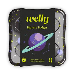 Welly Health Space Adhesive Bandages, 48 ct