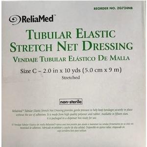 ReliaMed Tubular Elastic Stretch Net Precut Dressing, Size C, 2" x 10 yds.