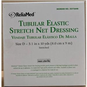 ReliaMed Tubular Elastic Stretch Net Precut Dressing, Size D, 3.1"  x 10 yds.