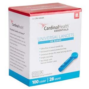 Cardinal Health Essentials Universal Lancet 28G (100 count)