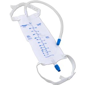 Cardinal Health Leg Bag with Twist Valve, 18" Tubing and Straps, 900 mL